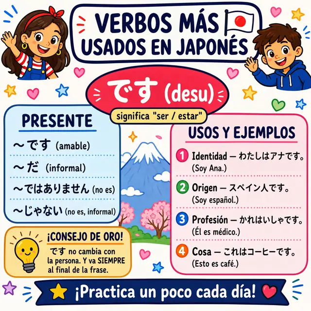 Mapa mental: verbo です (SER/ESTAR)
