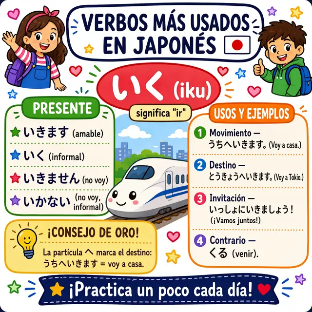 Mapa mental: verbo 行く (IR)